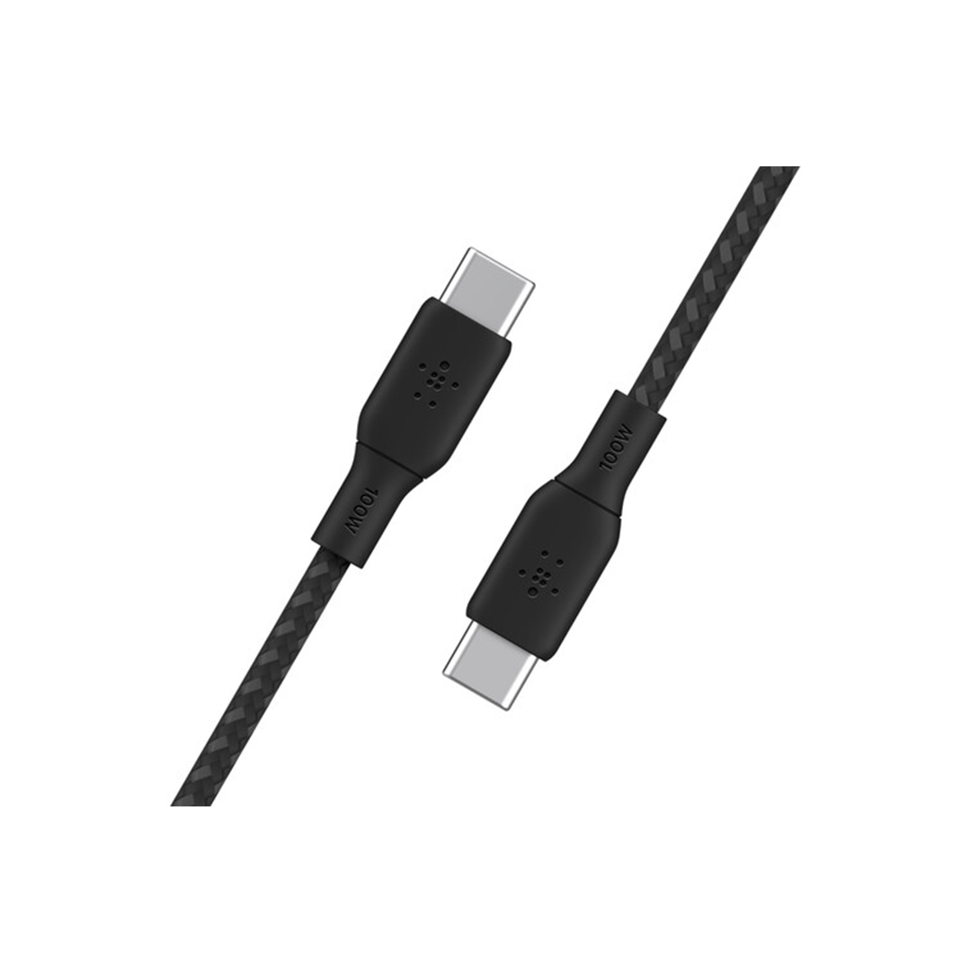 Belkin BoostCharge USB-C Braided Cable 2M - Black in Qatar Belkin BoostCharge USB-C Braided Cable 2M - Black in Qatar